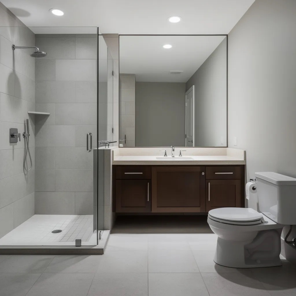 Bathroom after AI transformation